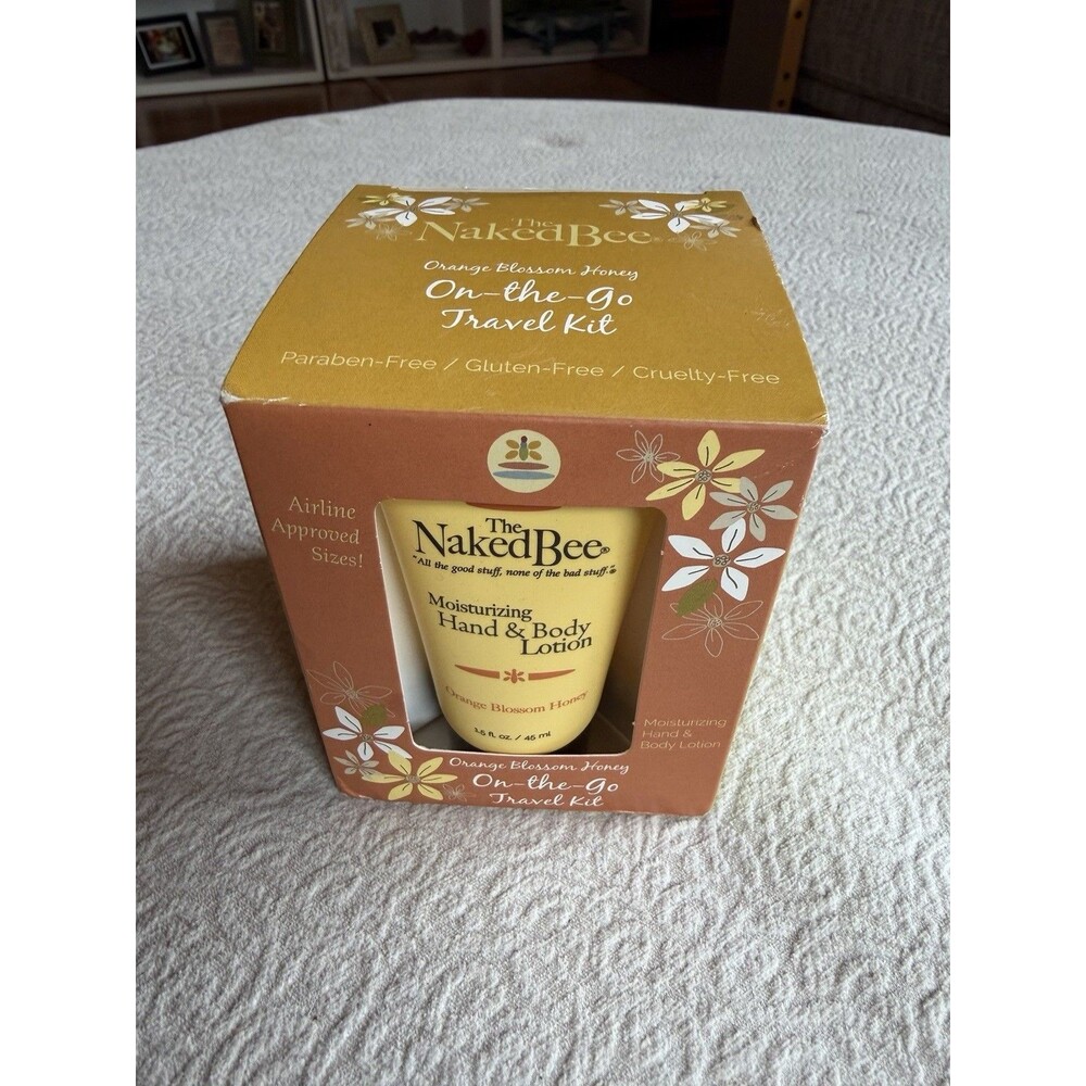 The Naked Bee Orange Blossom Honey Gift Set - 4 Piece Travel Kit 1.5 Oz Each
